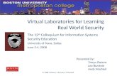 Virtual Laboratories for Learning Real World Security