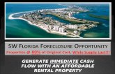 SW Florida Foreclosure Opportunity Properties @ 80% of Original Cost,  While Supply Last!!!
