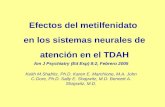 Efectos del metilfenidato  en los sistemas neurales de atención en el TDAH