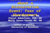 Nurses’ Beliefs about a Bioterrorism Event: Fear of Abandonment
