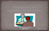 Conducting an  Oral History Interview