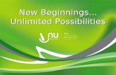 New Beginnings... Unlimited Possibilities