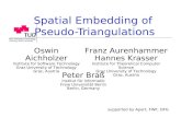 Spatial Embedding of  Pseudo-Triangulations