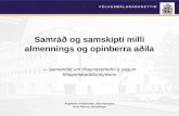 Samráð og samskipti milli almennings og opinberra aðila