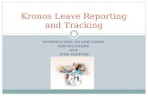 Kronos Leave Reporting and Tracking