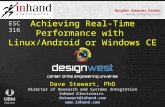 Achieving Real-Time Performance with  Linux/Android or Windows  CE