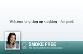 Welcome to giving up smoking – for good
