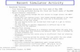 Recent Simulator Activity