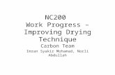NC200  Work Progress – Improving Drying Technique