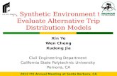 A Synthetic Environment to Evaluate Alternative Trip Distribution Models