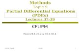 SE301: Numerical Methods Topic 9 Partial Differential Equations (PDEs) Lectures 37-39