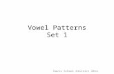 Vowel Patterns Set 1