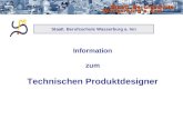 Information zum Technischen Produktdesigner