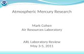 Atmospheric Mercury Research Mark Cohen Air Resources Laboratory ARL Laboratory Review