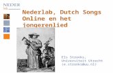 Nederlab , Dutch Songs Online en het jongerenlied