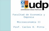 Facultad de Economía y Empresa Microeconomía II Prof. Carlos R. Pitta
