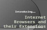 Internet  Browsers and their  Extensions