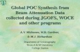 Global POC Synthesis from Beam Attenuation Data collected during JGOFS, WOCE and other programs