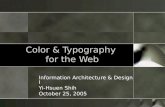 Color & Typography  for the Web