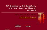 CW Skimmers, DX Cluster, and the Reverse Beacon Network