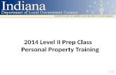 2014 Level II Prep  Class Personal Property Training