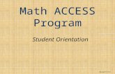 Math ACCESS Program