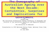 by Graeme Hugo ARC Australian Professorial Fellow, Professor of Geography and