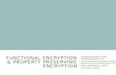 Functional Encryption & Property Preserving Encryption