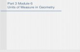 Part 3 Module 6 Units of Measure in Geometry