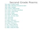 Second Grade Poems