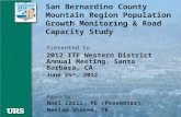 San Bernardino County Mountain Region Population Growth Monitoring & Road Capacity Study