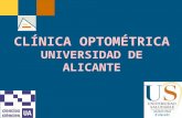 CLÍNICA OPTOMÉTRICA UNIVERSIDAD DE ALICANTE