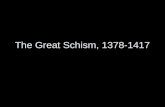 The Great Schism, 1378-1417