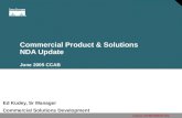 Commercial Product & Solutions NDA Update June 2005 CCAB