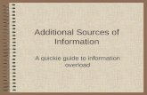 Additional Sources of Information
