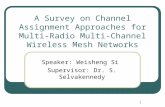 A Survey on Channel Assignment Approaches for Multi-Radio Multi-Channel Wireless Mesh Networks