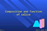 Composition and function of saliva