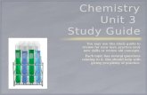 Chemistry Unit 3  Study Guide