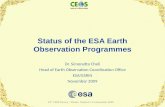 Status of the ESA Earth Observation Programmes