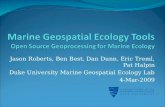 Marine Geospatial Ecology Tools Open Source Geoprocessing for Marine Ecology