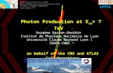 Photon Production at E cm = 7 TeV