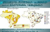 RECURSOS MINERAIS – BRASIL     ESTRUTURA GE0LÓGICA