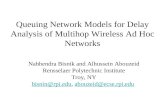 Queuing Network Models for Delay Analysis of Multihop Wireless Ad Hoc Networks