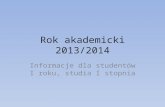 Rok akademicki 2013/2014