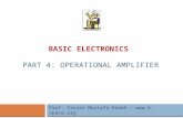 Basic Electronics  part 4: Operational Amplifier