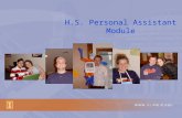 H.S. Personal Assistant Module