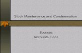 Stock Maintenance and Condemnation