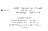 2013 Federation Annual Conference  Mortgage Compliance
