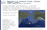 Magnitude 7.0, Andreanof Islands, Aleutian Islands, Alaska