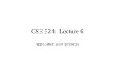 CSE 524:  Lecture 6